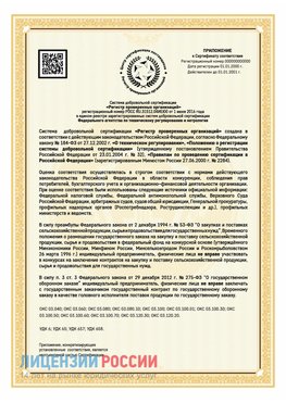 Приложение к сертификату для ИП Батайск Сертификат СТО 03.080.02033720.1-2020